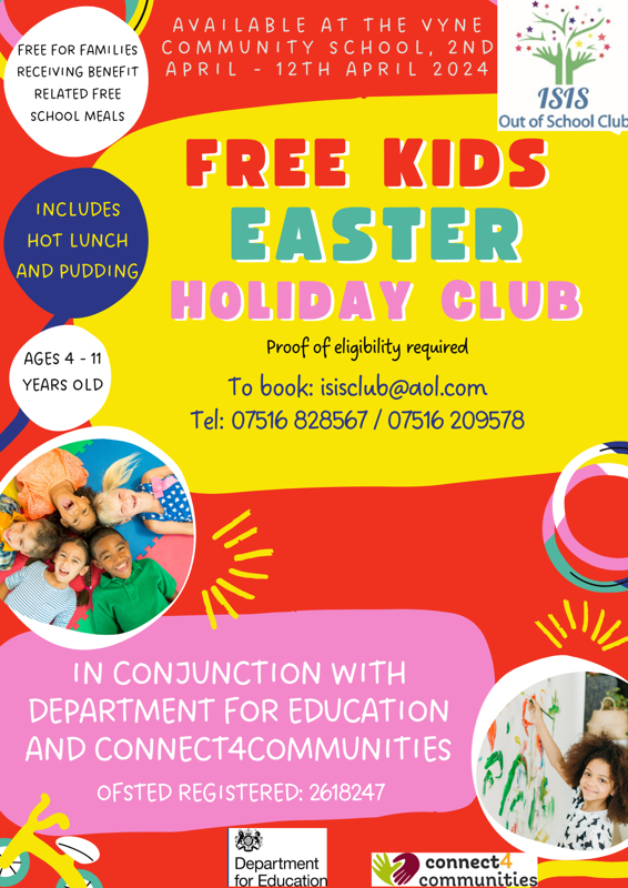 Image of ISIS Free Easter Holiday Sessions
