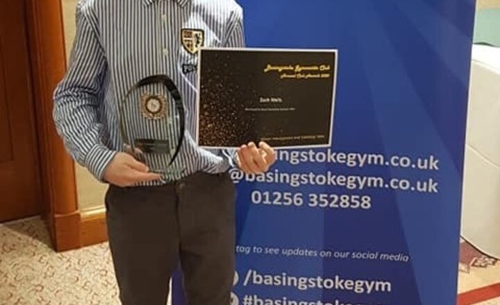 Image of Zach Wins 'Most Committed Gymnast'